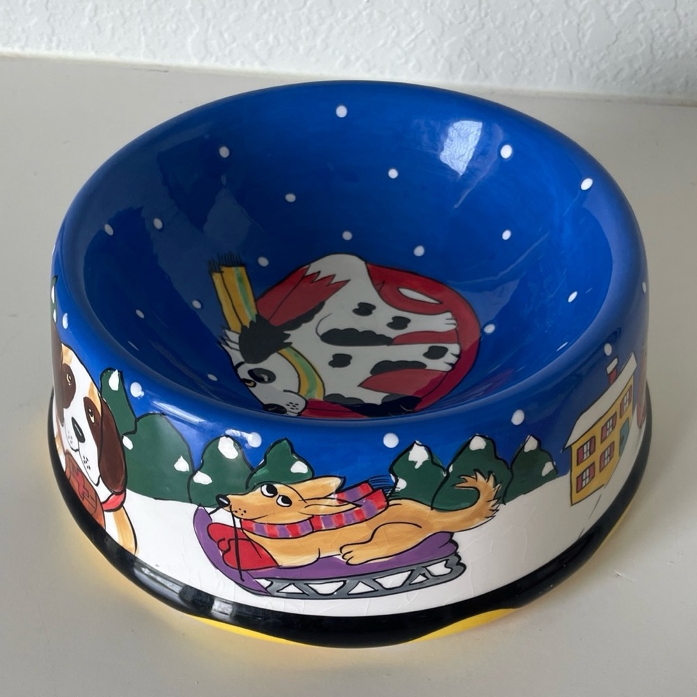 🐶RARE VINTAGE DOGZILLA BOWL CANDACE REITER 2002 EDITION 🐶